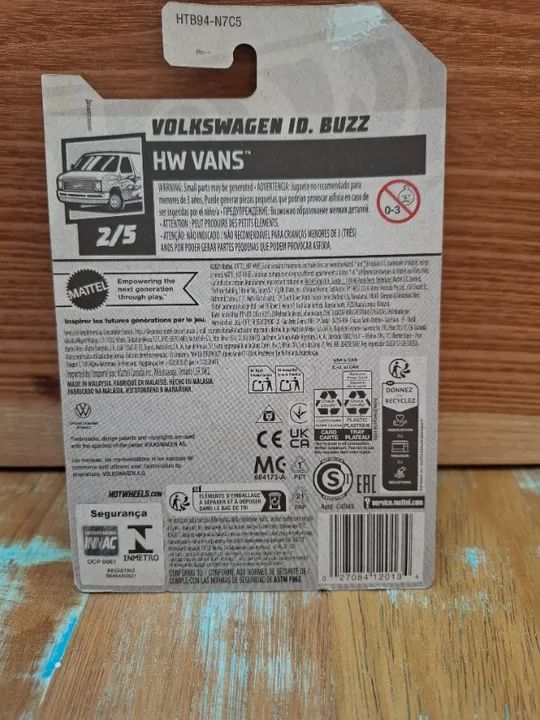Kombi van elétrica hot wheels Vermelha - Foto 4