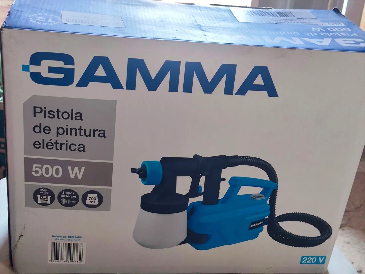 Pistola de Pintura Elétrica Gamma 500W - Nova