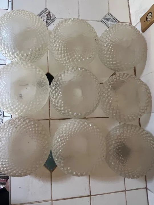 Globo de vidro bico jaca cristal para lâmpada  - Foto 4