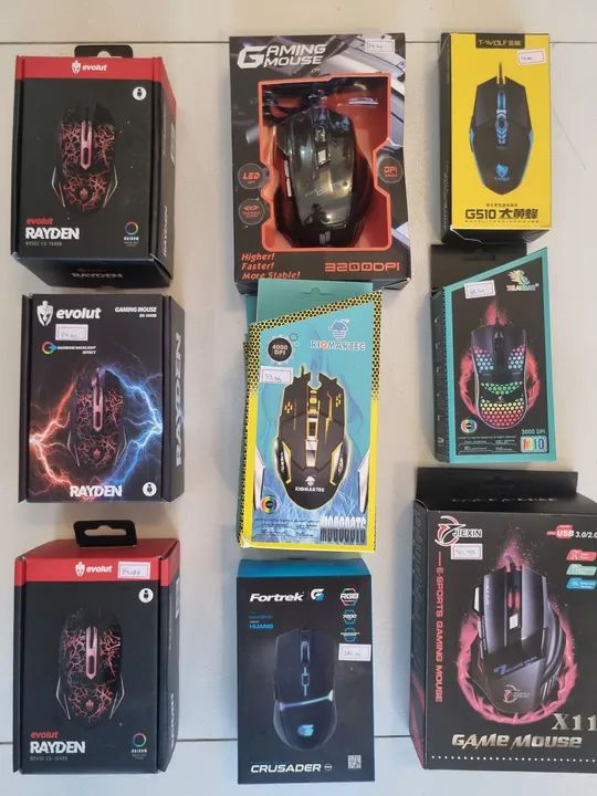 Mouses gamers diversos modelos novos - Foto 5