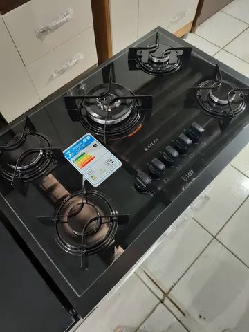 Cooktop cooktop atlas tripla chamas com acendimento automático 