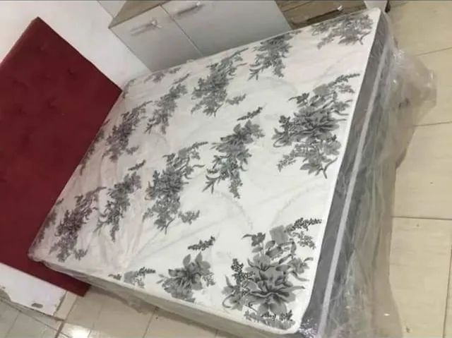 Cama box casal 7 cm de espuma + Brinde 