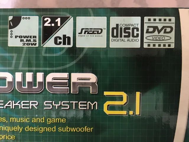 Sistema Multimidia SubWoofer Ativo 2.1 + 2cxs Som - Equip.NOVO - Foto 5