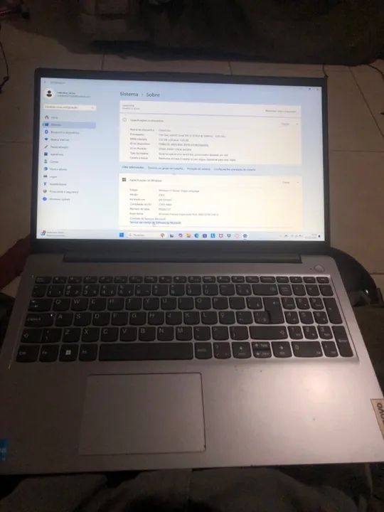 Notebook Lenovo ideapad 3