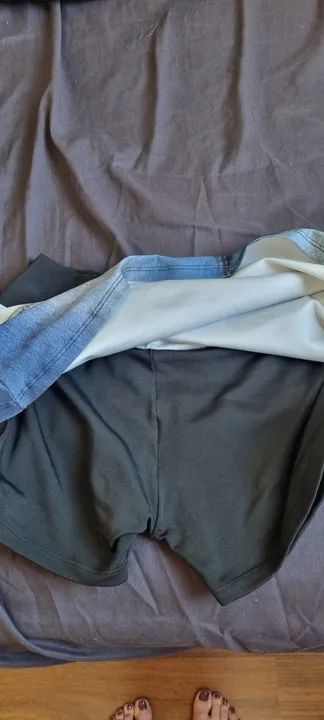 shorts saia imitação jeans hardyn, p - Foto 3