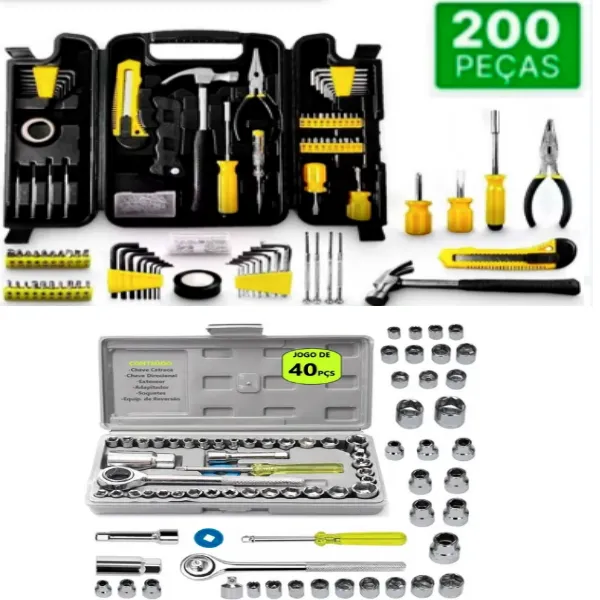 Kit com 240 Peças Ferramentas Soquete Catraca z747