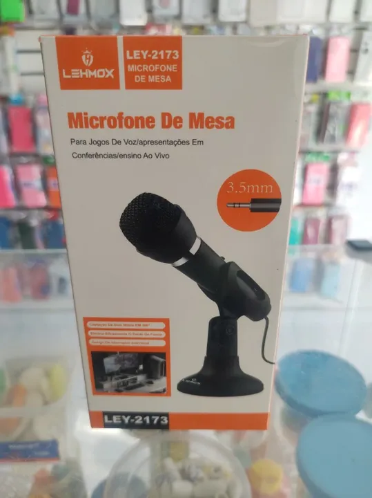 Microfone de Mesa C/ Plug de 3.5mm