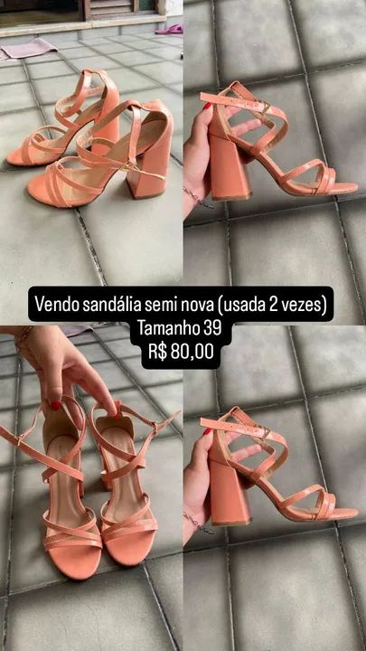 Sandálias Rosa de Salto - Foto 5