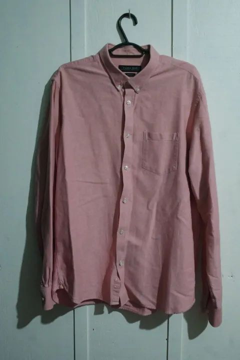 Camisa Zara Man Slim Fit Rosa Original tamanho XL
