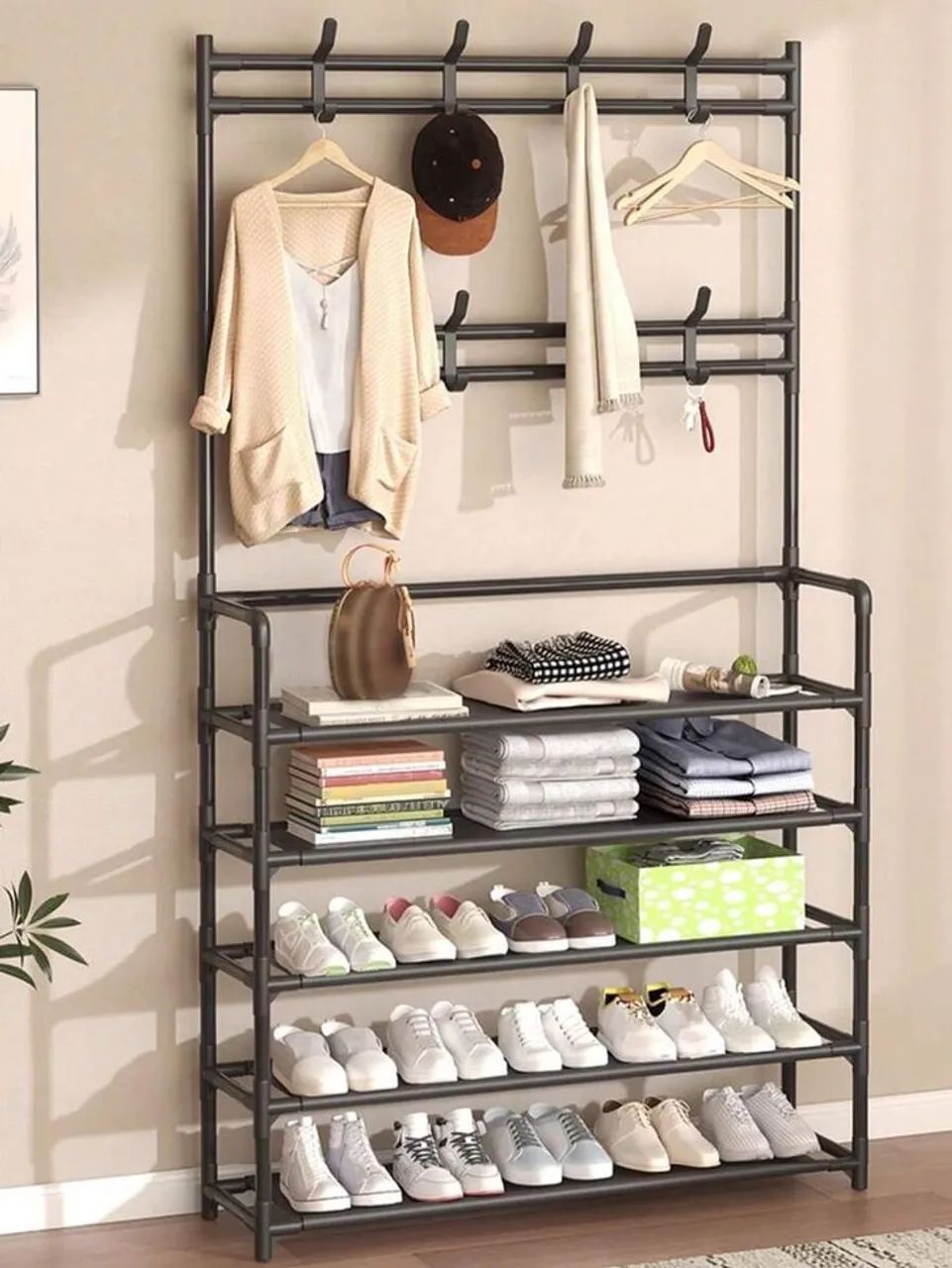 Sapateira Organizador de sapatos e cabideiro multiuso promoção - Foto 2