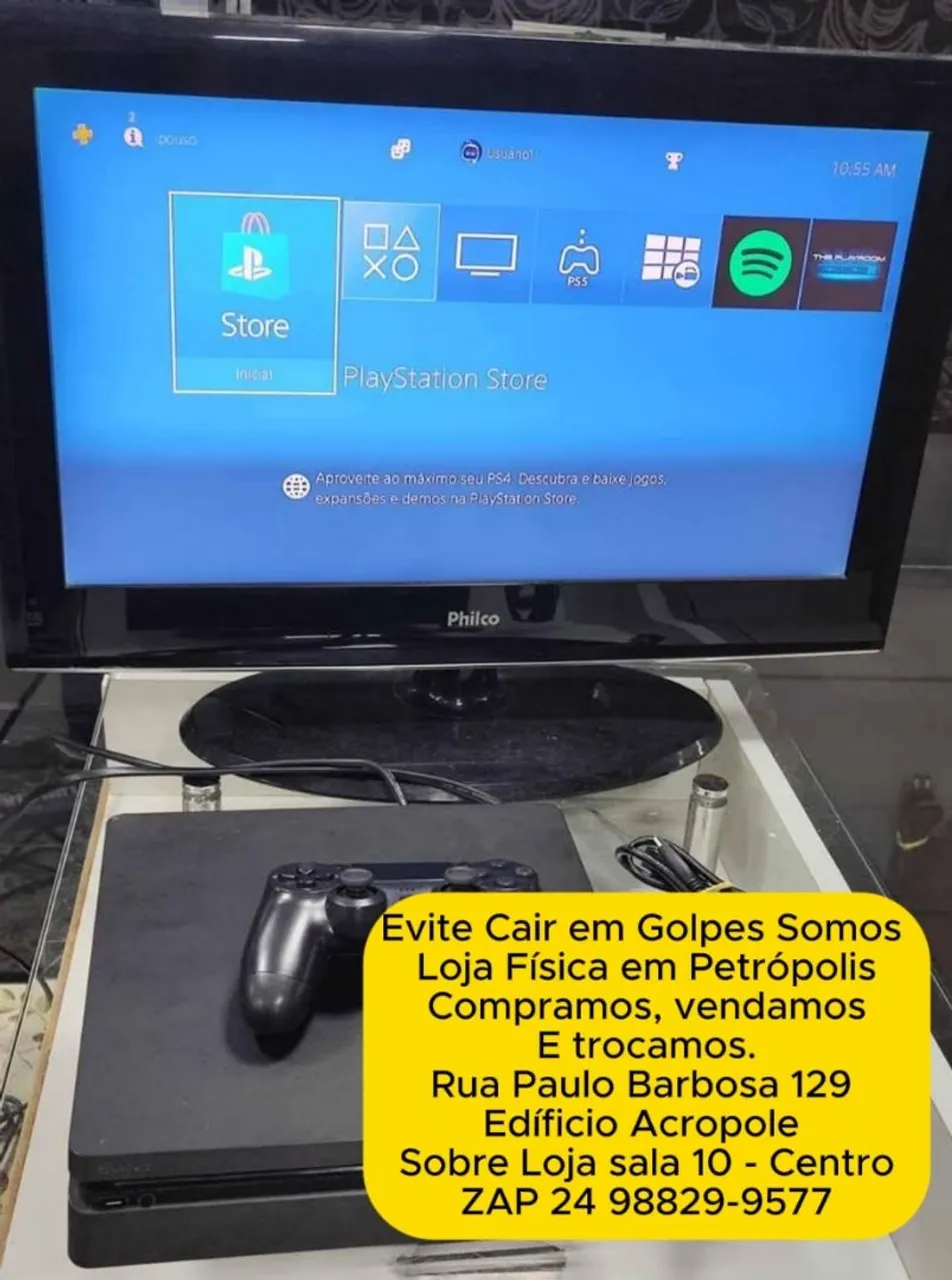 PlayStation 4 Slim Novissimo- Compramos, Vendemos e Trocamos!