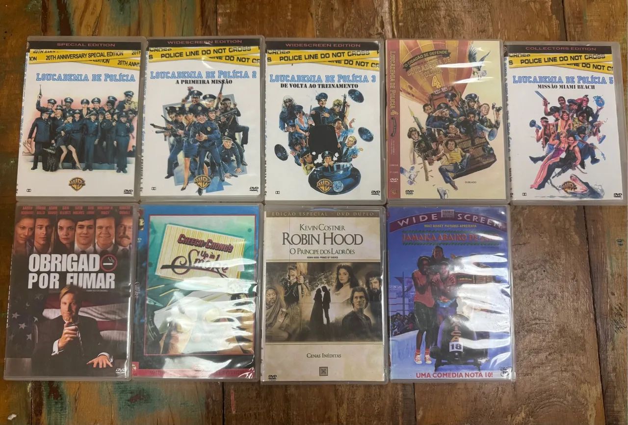 Coleção Completa Loucademia de Polícia em DVD