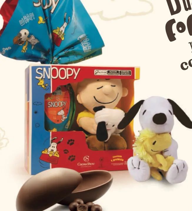 Ovo da Páscoa cacau show Snoopy 