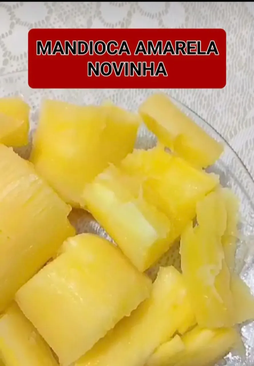 MANDIOCA AMARELA NOVINHA CONGELADA