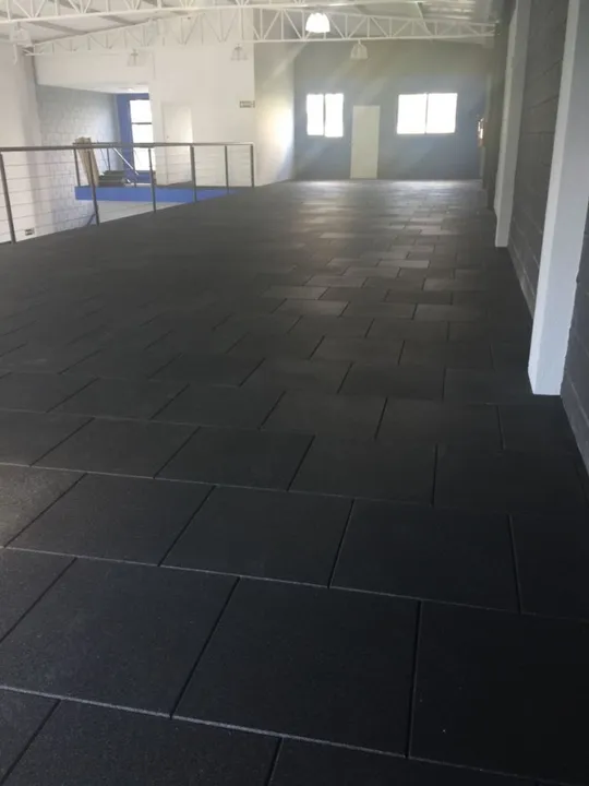 Piso de borracha para academia espessura 25 mm