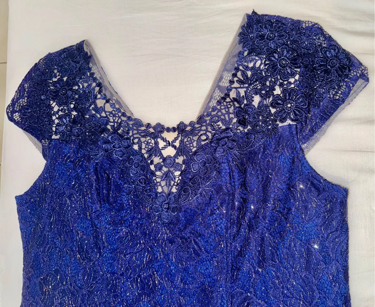 Vestido Festa Midi - Azul 