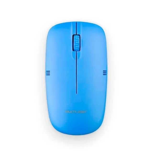 Mouse Sem Fio Multilaser Azul 2.4GHZ 1200DPI - WZetta