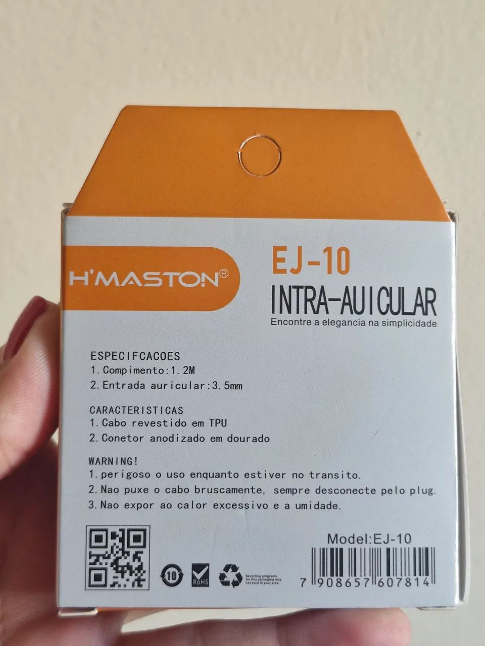 Fone de ouvido intra-auricular H'MASTON EJ-10 - Foto 2