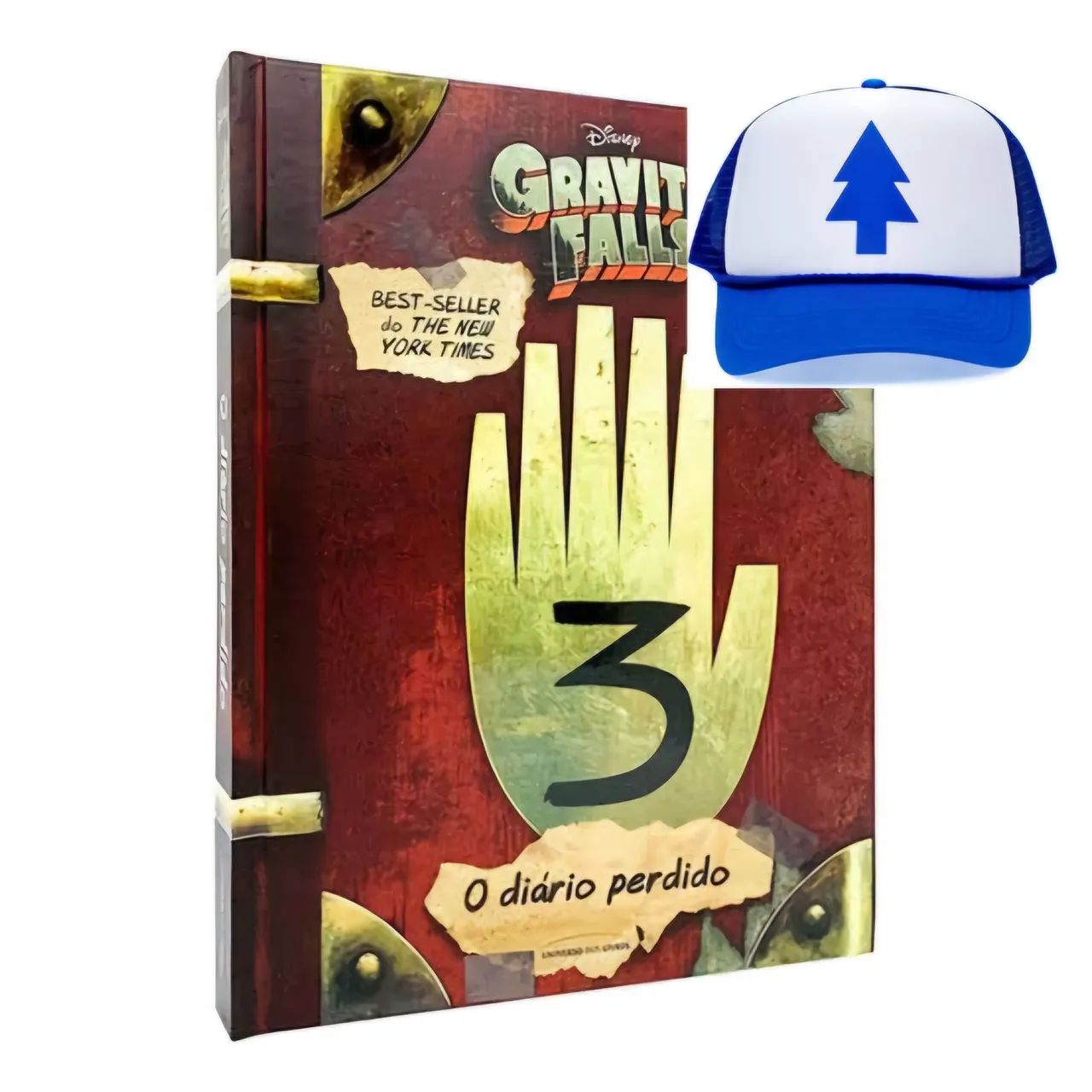 (COMBO) Livro 3: o diário perdido+ Boné Dipper Gravitty Falls