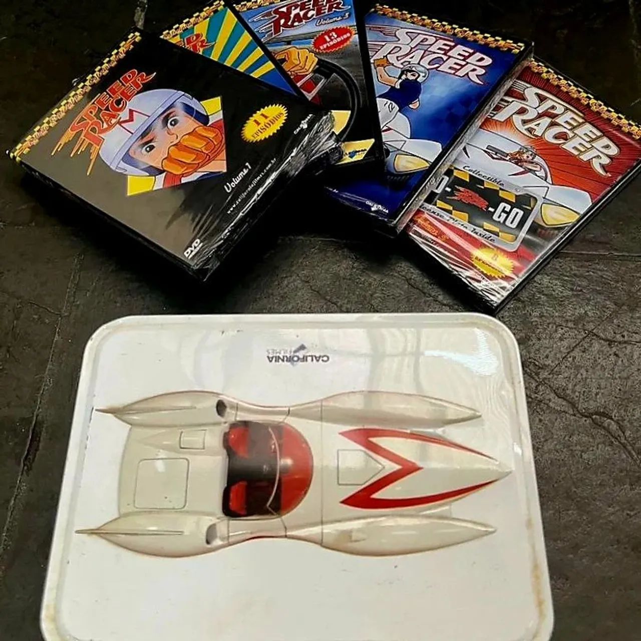 SPEED RACER COLEÇÃO SÉRIE COMPLETA LATA BOX 5 DVDs 52 EPISÓDIOS