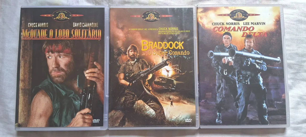 Filmes Chuck Norris - Anos 80 - Cada