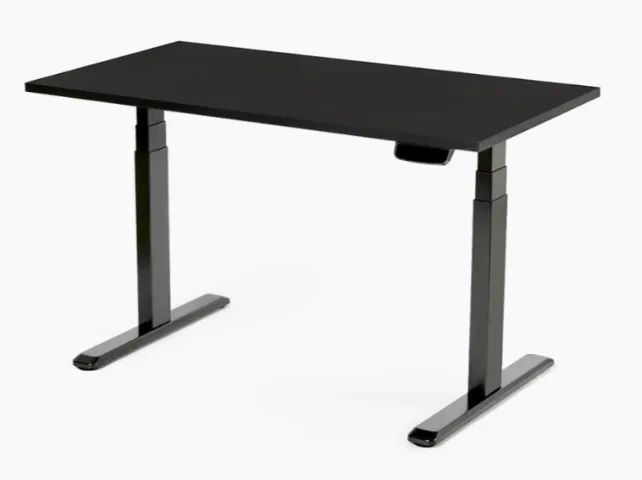 Mesa com regulagem em altura elétrica - 135 X 70 cm - calha organizadora de cabos - Foto 2