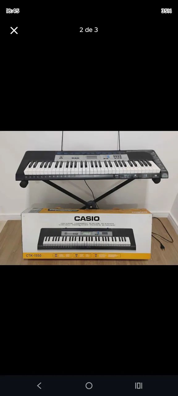 Teclado musical Cássio 1550