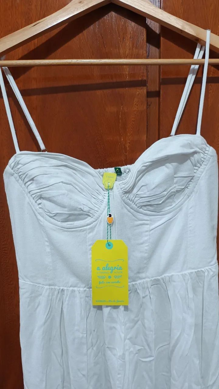Vestido Farm longo branco - Foto 3