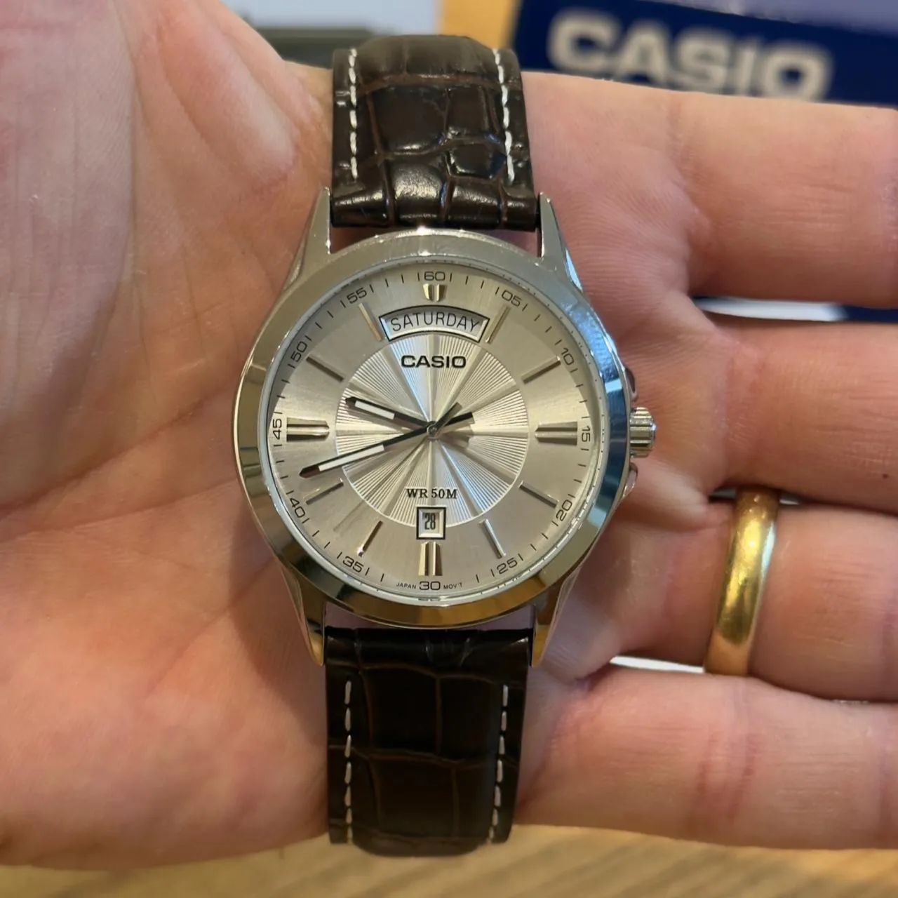 Casio Clássico Day Date - MTP1381L - Foto 4