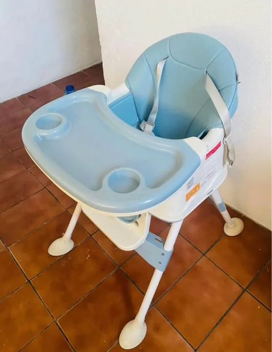 Cadeirinha de Alimentação para Bebê - Azul