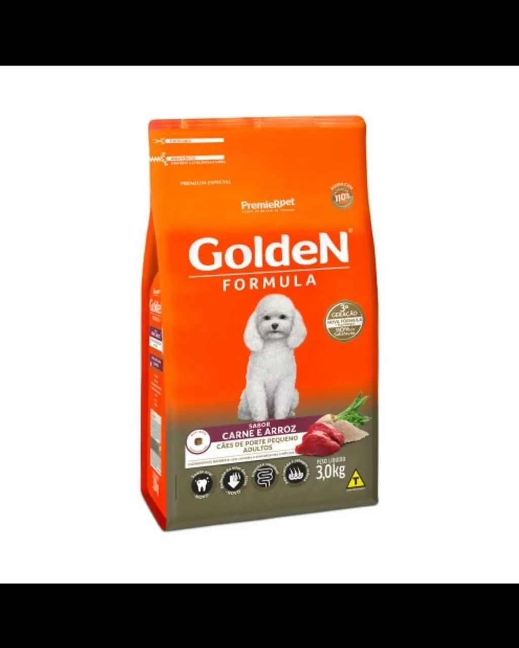 Ração Golden Fórmula Frango e Arroz 3kg para Cães de Pequeno Porte - Foto 2