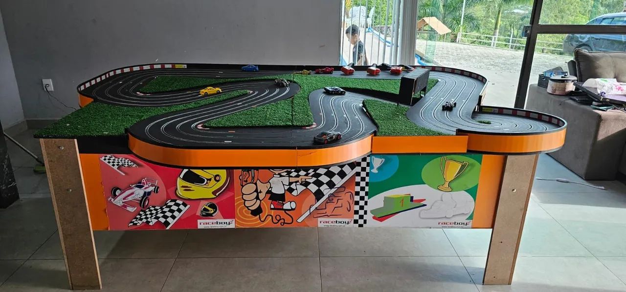 Autorama profissional com pista em madeira - Foto 5