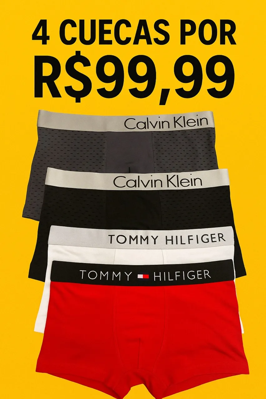 Kit 4 cuecas