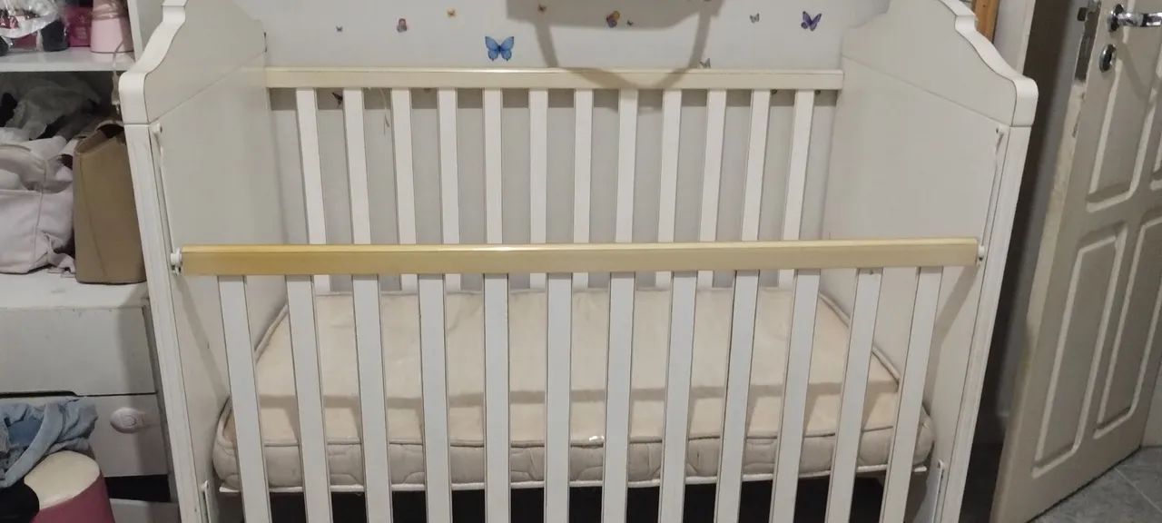 Berço Infantil Branco com Detalhes - Foto 2