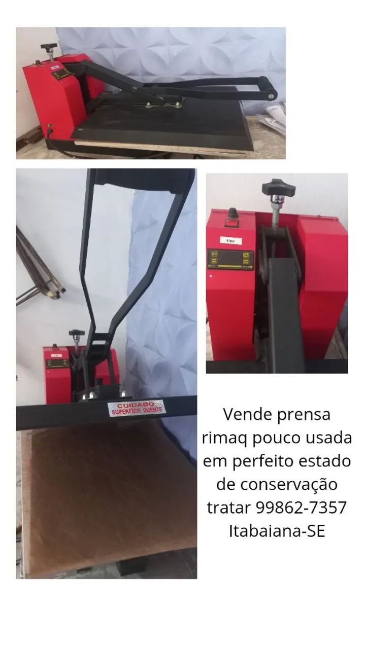 Prensa para Sublimação Rimaq - Usada
