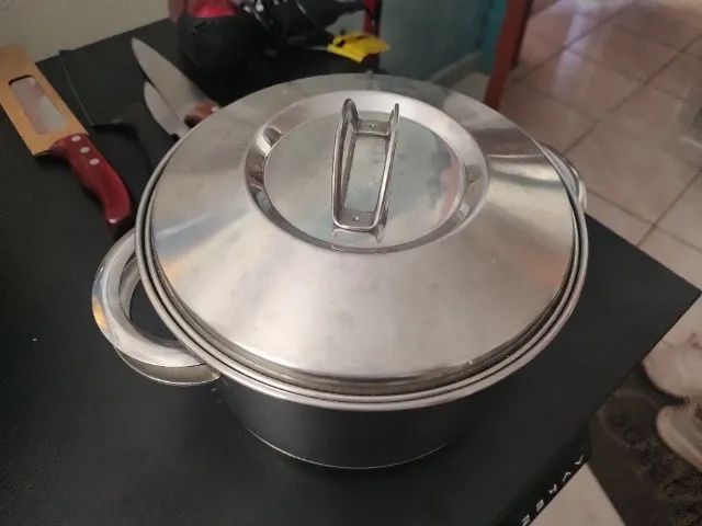Panela Tramontina 20 Cm/ 3,60l Caçarola Aço Inox Funda - Foto 3