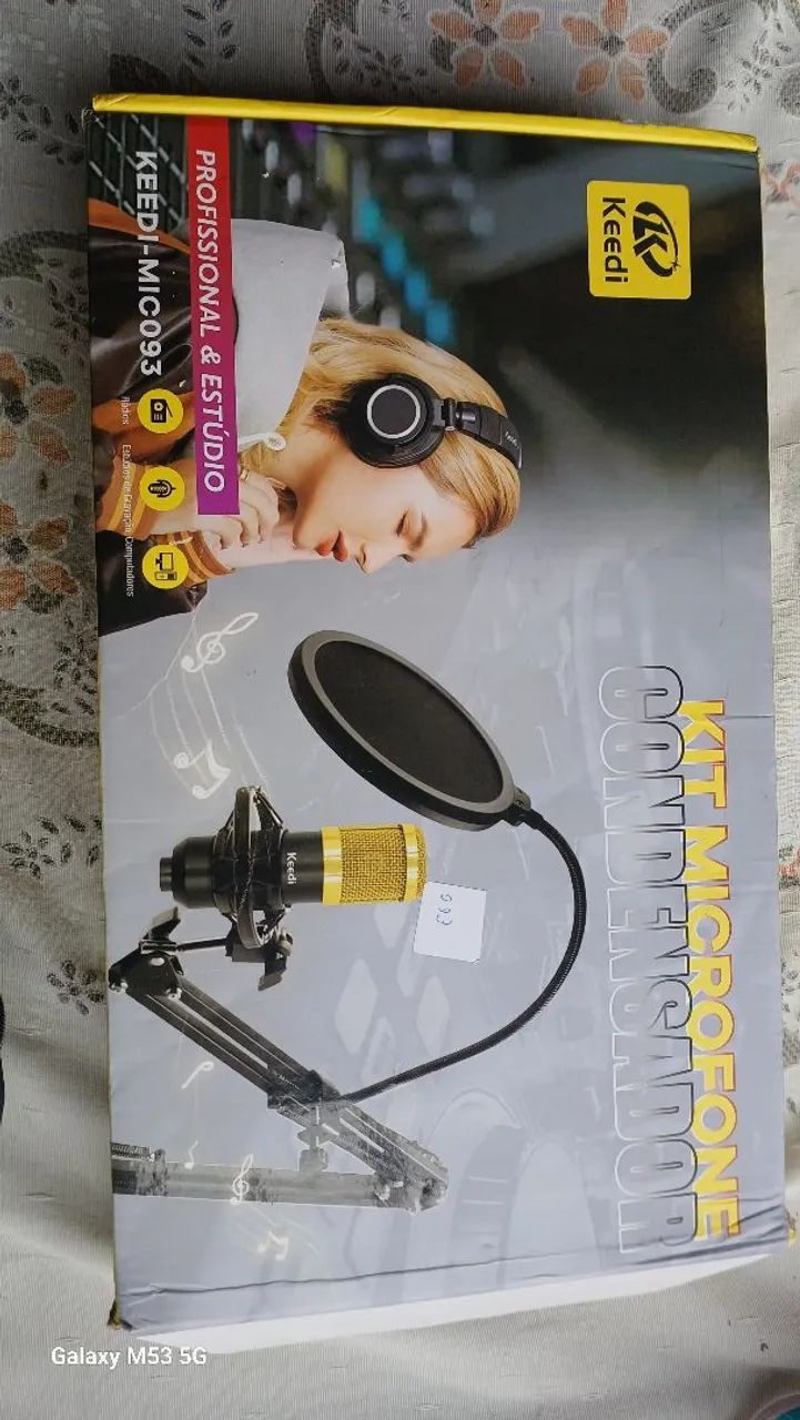 Kit microfone condensador 