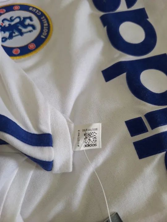 Camisa Adidas Retrô Chelsea Tamanho M Original - Foto 4