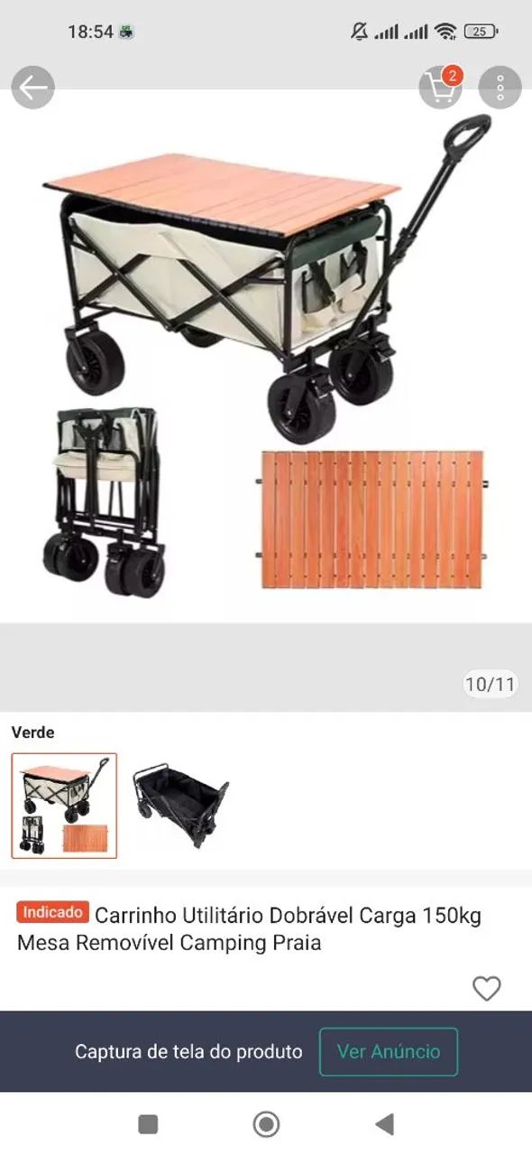 Carrinho camping - Foto 6