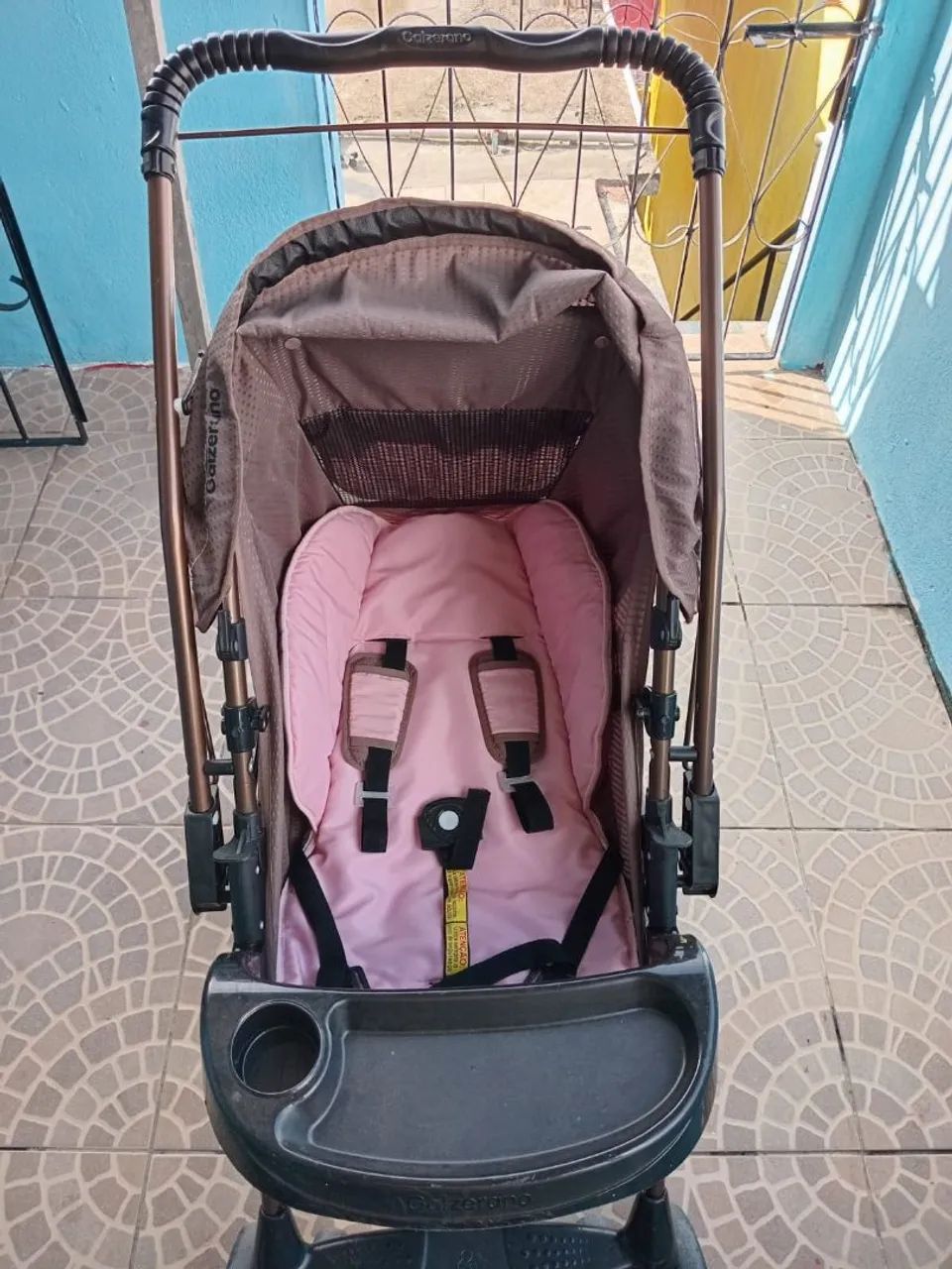 Carrinho Galzerano Milano Reversível II<br>(Carrinho de bebê dobrável)