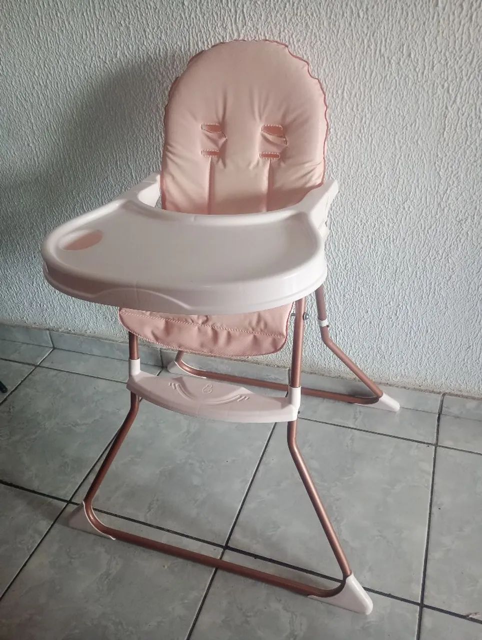 Cadeirinha de Alimentação Bebê Rosa - Foto 2