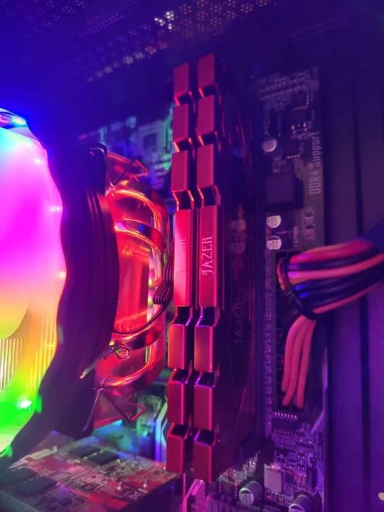 Memória DDR4 Pc 16gb Jazer Viper Red (8gb x2) 3200 Mhz CL18 NOVAS - Aceito Cartão / Pix - Foto 3