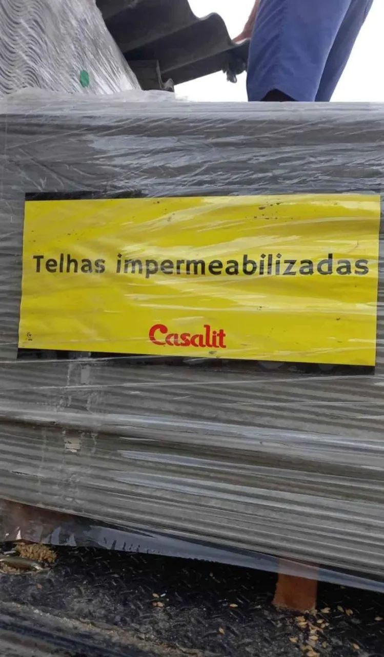 Telha fibrocimento já impermeabilizada top de linha entrega grátis só ligar *71 zap - Foto 3