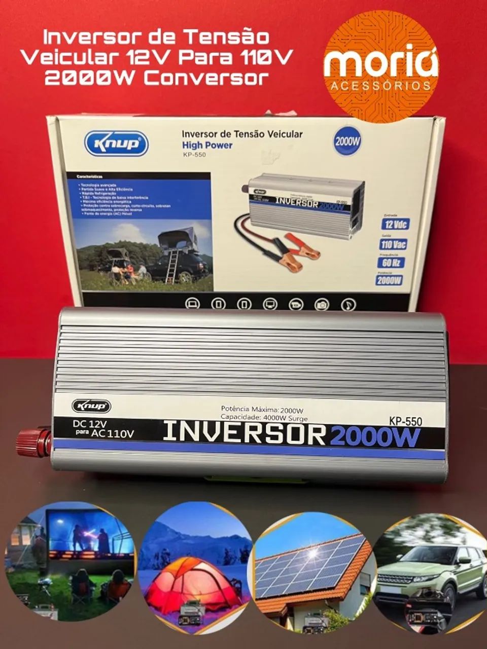 Inversor de 2000w de onda modificada