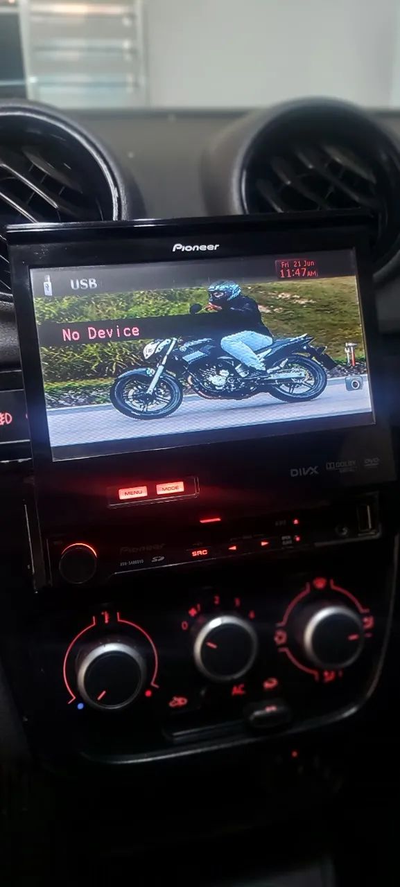 dvd pioneer avh-5480 - retrátil usado - aceito propostas