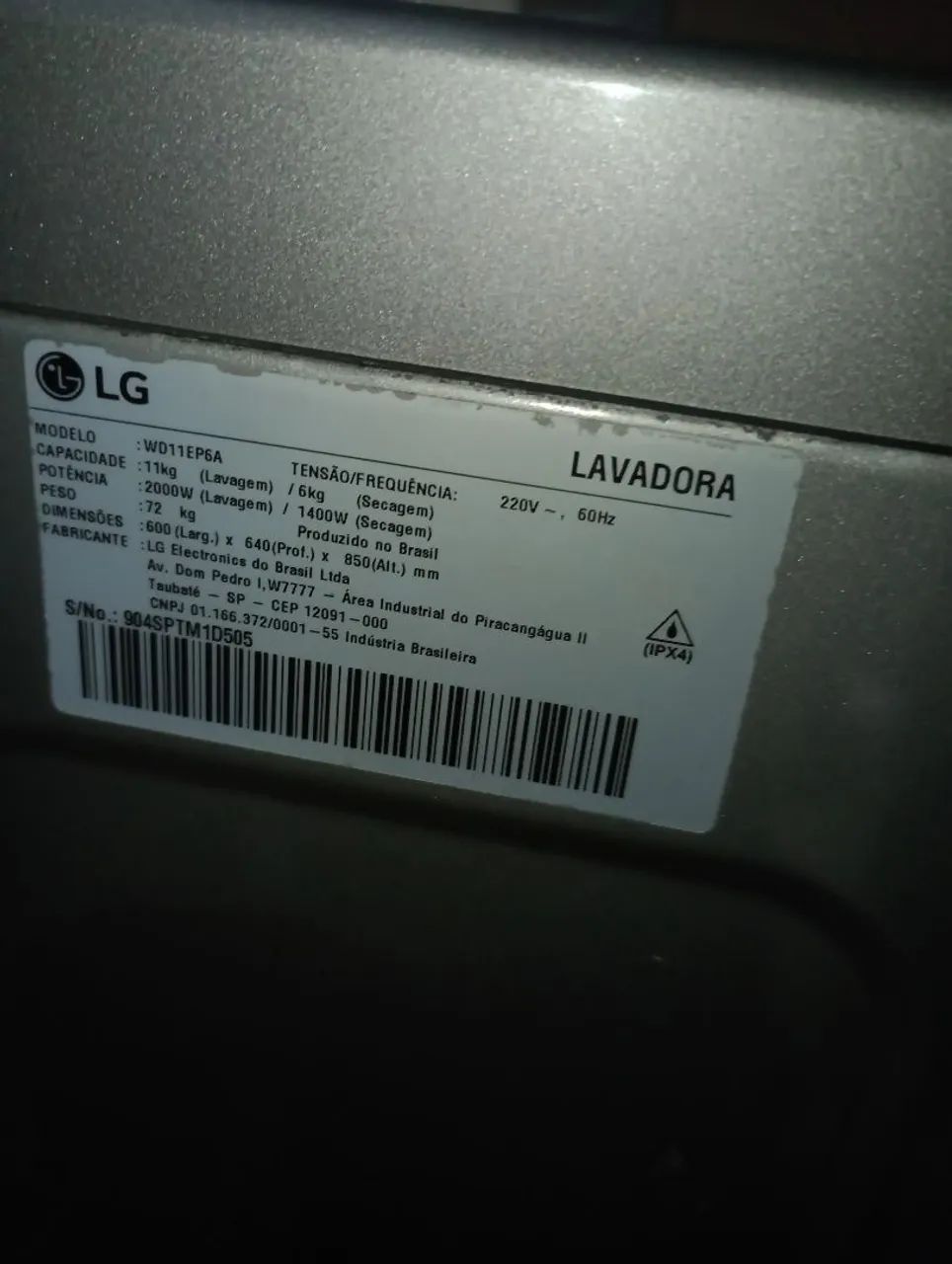 Lava seca LG direct drive 11kg  - Foto 4