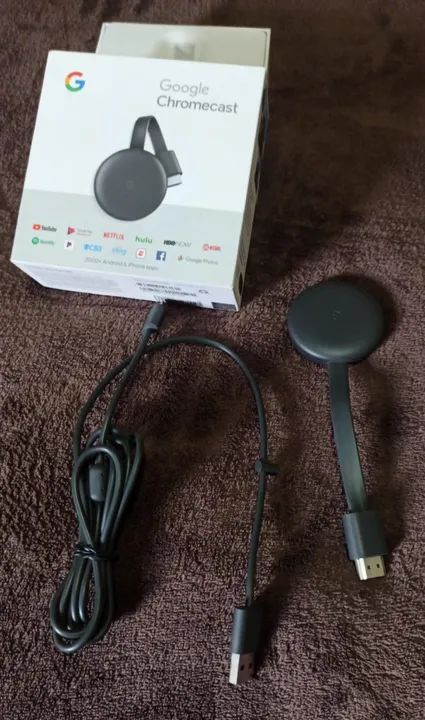 Chromecast 3 Original Streaming Device Google Full HD Conexão HDMI Na Caixa 300 - Foto 5
