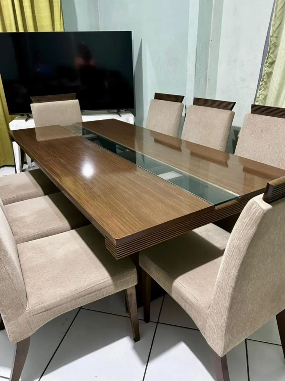 Mesa de Jantar com 8 Cadeiras 64842034629635121