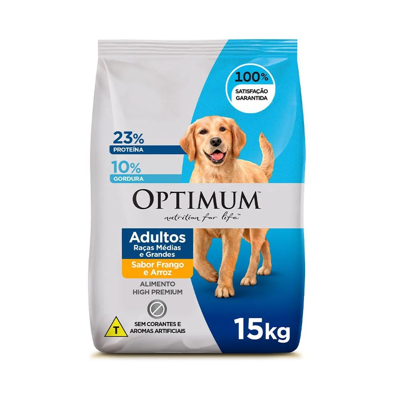 Ração Optimum para Cães Adultos de Raças Médias e Grandes - 15Kg