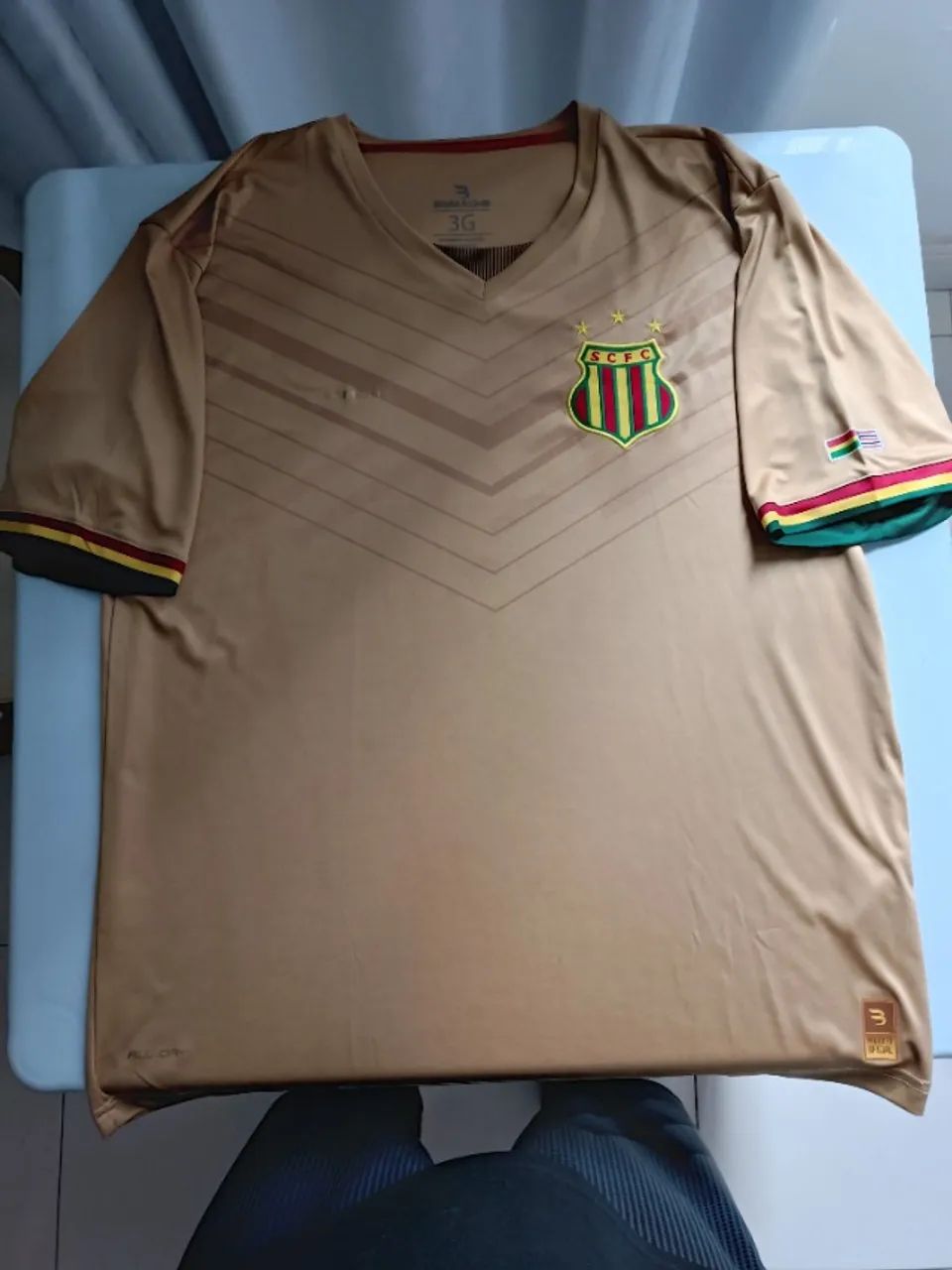 camisa sampaio corrêa bomache dourada original